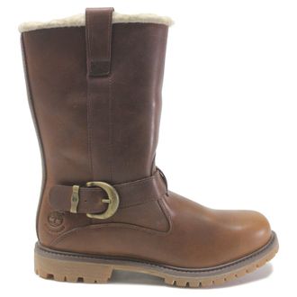 Timberland Nellie Leather Womens Calf Length Boots - Dark Brown - Size:UK 5.5