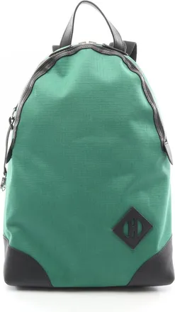 Herm&egrave;s Black Green Swift Leather Backpack (Pre-Owned)