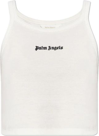 Palm Angels Strap Top - Dames - Tops zonder mouwen - Wit - M - Katoen - Tops
