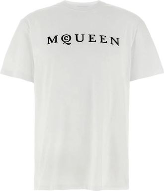 Alexander McQueen Stijlvolle T-shirts en Polos - Heren - T-shirts - Wit - L - Tops