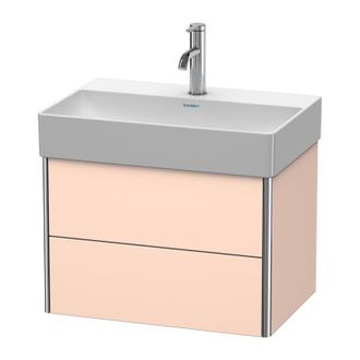 Duravit Duravit Xsquare Mueble De Tocador Compacto De Pared 58.4x39.0 Cm, 2 Cajones, Para Lavabo Durasquare 235660, Color (frente/cuerpo): Albaricoque Perla S