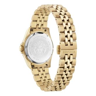 Versace Vekta0626 Horloge - Dames - Accessoires - Geel - Maat: ONE Size