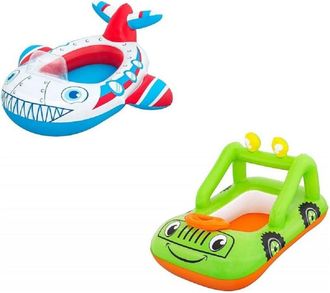 Trade Shop Trade Shop - Canottino Gonfiabile Jeep 92x61 Cm / Aereo 109x97 Cm Gommone Per Bambini 34169