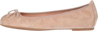 Unisa Schoenen, Dames, Beige, 35 EU, Su&egrave;de, Beige Ballerina Acor met Vrouwelijke Details