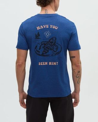 tentree Have You Seen Him Floatie T-Shirt in Nightfallheather/meteoriteblk at Nordstrom, Size Xx-Large
