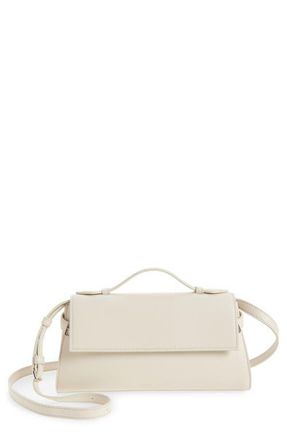 Proenza Schouler Tate Leather Clutch in Soft White at Nordstrom
