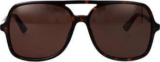 Chlo&eacute; Ch 0364S Aviator Zonnebril - Dames - Zonnebrillen - Bruin - 57 MM - Accessoires