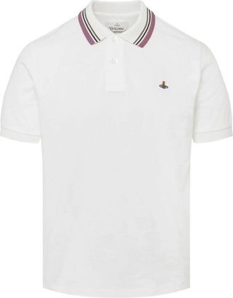 Vivienne Westwood ORB SS PIQUET POLO SHIRT Size: XXL, colour: WHITE