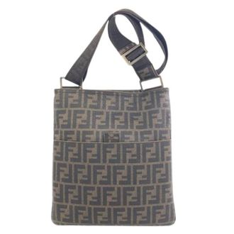 Fendi Pre-owned Vintage Zucca Shoulder Bag - Dames - Vintage Schoudertas - Bruin - ONE Size - Vintage