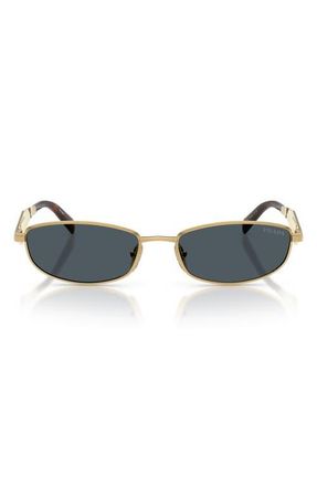 Prada 55mm Oval Sunglasses in Gold /Dark Grey at Nordstrom