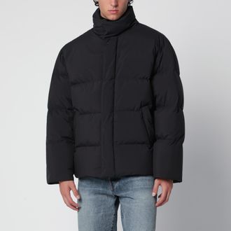 Saint Laurent Black quilted high-neck jacket
