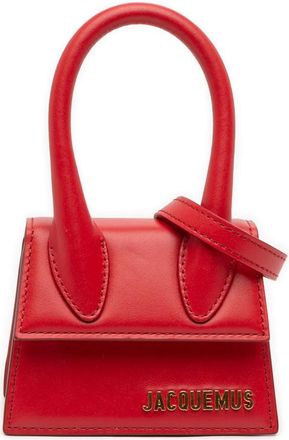 Jacquemus 2018-2025 Mini Leather Le Chiquito satchel - Rood
