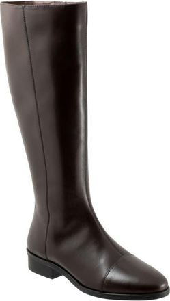 Trotters Alexis Cap Toe Knee High Boot in Dark Brown at Nordstrom, Size 10.5