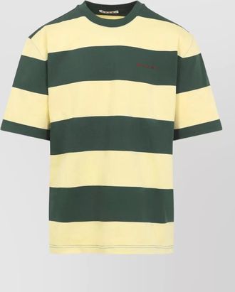 Marni crew neck short sleeve striped t shirt