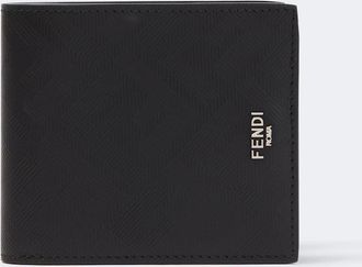 Fendi Cartera plegable Fendi Shadow de piel grabada