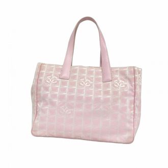 Chanel Pink Nylon Tote Bag (Pre-Owned)