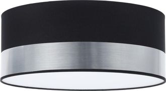 OEM L&aacute;mpara De Techo Elegance Plexi Cromo Negro 40cm E27