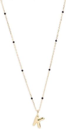 Argento Vivo Initial Pendant Necklace in Gold - K at Nordstrom