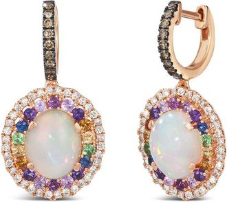 Le Vian 14K Rose Gold 3.96 Ct. Tw. Diamond & Gemstone Drop Earrings
