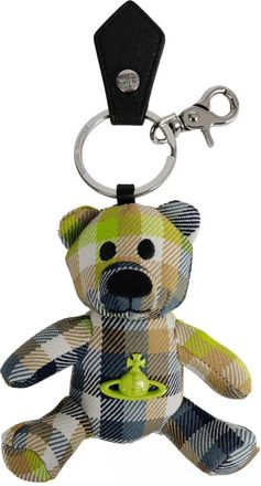 Vivienne Westwood Accessoires, Dames, Veelkleurig, ONE Size, Wol, Teddybeer sleutelhanger