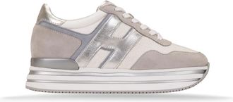 Hogan Sneakers - Dames - Sneakers - Grijs - 37 1/2 EU - Leer - Schoenen