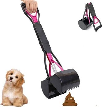 OEM Recogedor De Excrementos De Perro Plegable, Negro 60cm, Recogedor De Excrementos De Perro, Pala Para Excrementos De Perro, Mango Largo, Port&aacute;til