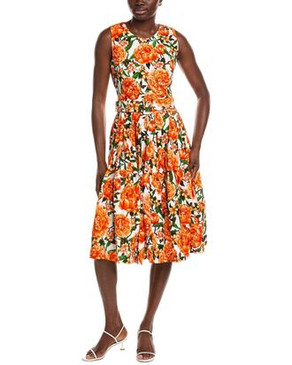 Samantha Sung Rose Midi Dress