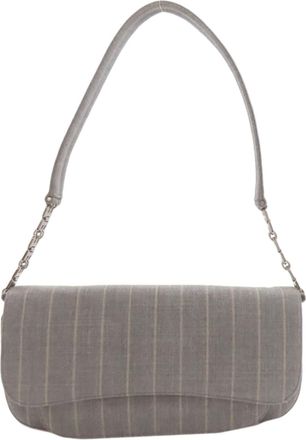 Bally Canvas Shoulder Bag (Pre-Owned)