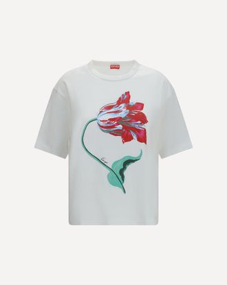 Kenzo Kenzo Tulip cotton T-shirt Female XL