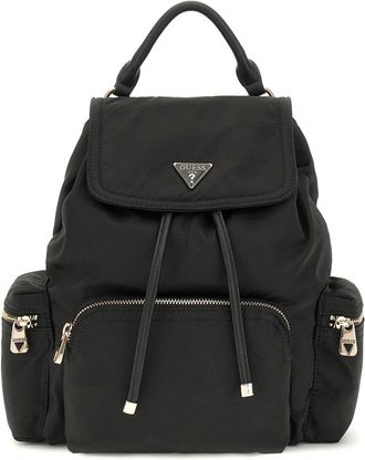 Guess Eco Gemma Rugzak - Dames - Rugzakken - Zwart - ONE Size - Nylon - Tassen