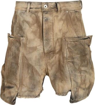 Rick Owens Stefan Cargo Shorts - Heren - Denim shorts - Bruin - W30 - Katoen - Korte Broeken