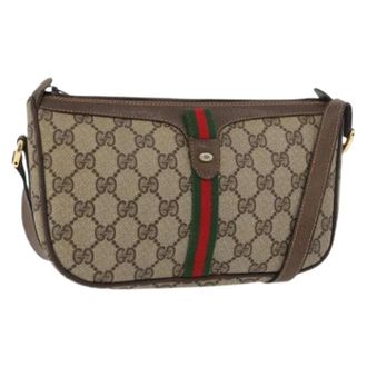 Gucci Pre-owned Cross Body Bags, female, Beige, Size: ONE SIZE Pre-owned Vintage Shoulder Bag