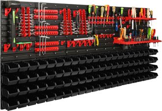 OEM Tablero De Herramientas Para Taller 172x78 Cm + 88 Bandejas