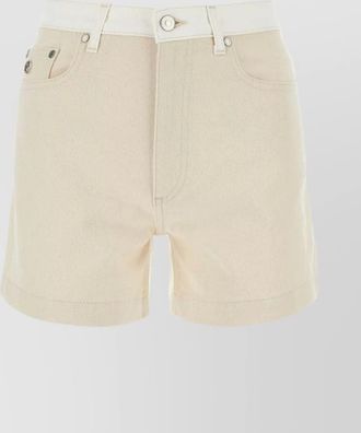 Stella McCartney denim two-tone shorts