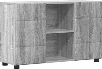 vidaXL Aparador Gris Sonoma 88,5 X 30,5 X 55,5 Cm Madera De Ingenier&iacute;a Vidaxl
