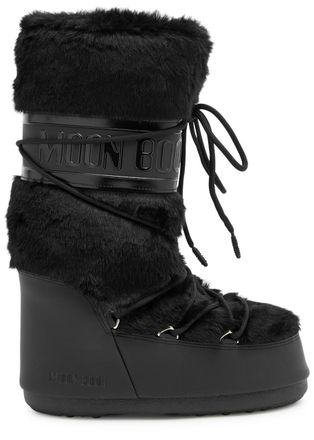 Moon Boot Moon Boot Icon Padded Faux fur Mid-calf Snow Boots - Black - 39-41