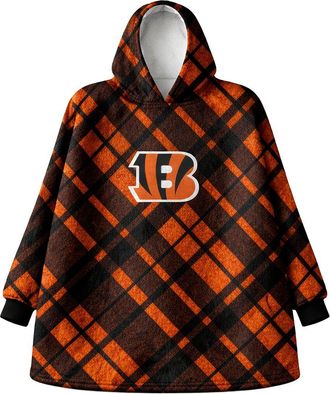 Pegasus Sports Cincinnati Bengals Nfl Team Hooded Sherpa Blanket