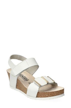 Mephisto Leonore Ankle Strap Sandal in White at Nordstrom, Size 11