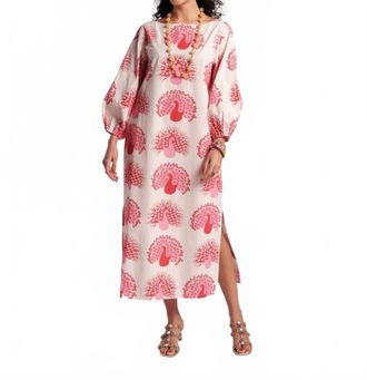 Frances Valentine Minnow Maxi Dress In Oyster/multi