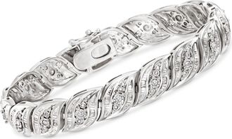 Ross-Simons Diamond Bracelet in Sterling Silver