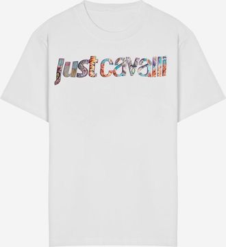 Just Cavalli Baumwoll-T-Shirt mit Logo