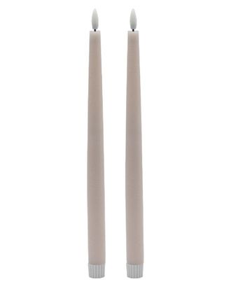 BIDKhome Set of 2 Tall Flameless Taper Candles