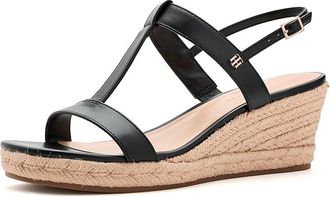 Tommy Hilfiger Guilieo Womens Wedge Shoes Black : 9.5 M, Faux Leather