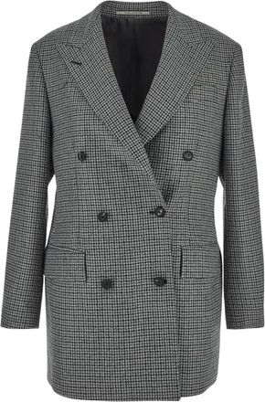 Tagliatore Double-breasted Jas - Dames - Blazers - Grijs - L - Wol - Jassen