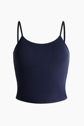 H&M Integral-bra Sports Strappy Top With Softmove in Navy Blue at Nordstrom, Size Xx-Large