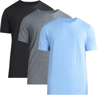 Generic Mens Cotton T-Shirts Multipack 2/3/5/6/12 Pack - Soft Round Neck Short Sleeve Tees, Breathable Casual Shirts, Assorted Colors-3