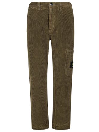 Stone Island Regular-Fit Straight Leg Pants with Structured Waistband