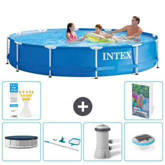 Intex Piscina Con Estructura Redonda - 366x76 Cm - 7-piezas S73