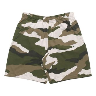 Nike Sportswear Club french terry Camouflage Shorts Olive Green BV2839-223
