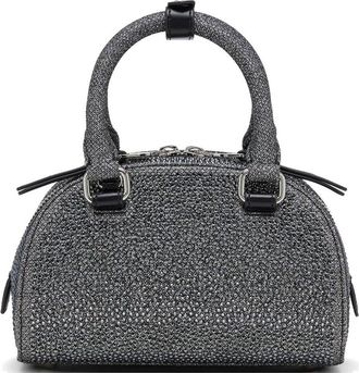 Diesel Womens Mini Shoulder Bag 1dr Dome Gunmetal Handbags Hand